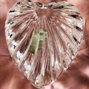 Stylesetter 24% lead crystal heart shaped box